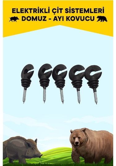 Atlas Elektrikli Çit 100 Adet İzalatör