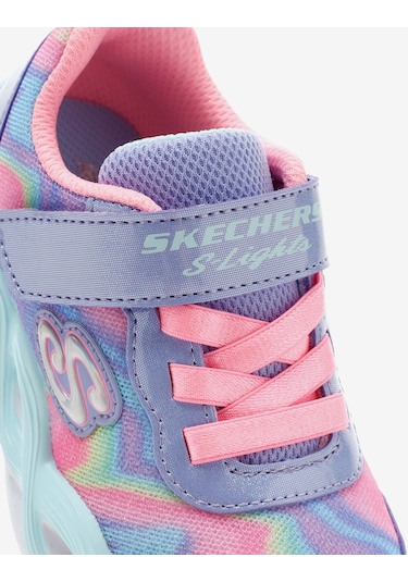 Skechers Twisty Glow - Sorbet Swirl Küçük Kız Çocuk Mavi Spor Ayakkabı 303716n Pwmt Mavi