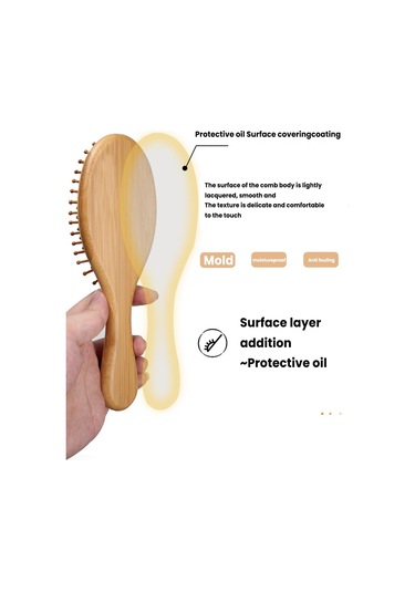 Saç Derisi Masajı İçin Saç Fırçası, Tüm Saç Tipleri İçin Saç Açıcı Kürek Fırçası, Erkekler Ve Kadınlar İçin Ergonomik Sap