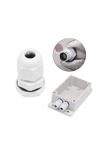 Dancemonkey 2 Adet Ip66 Su Geçirmez Anahtar Parça, Şeffaf Üst Delik, Kablo Bağlantı Noktası Pg7