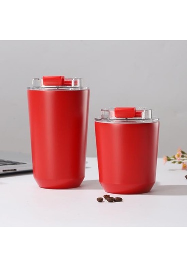 Siyah Paslanmaz Çelik Vakum Yalıtım Fincan Silikon Kapaklı Yalıtımlı Tumbler Seyahat Kupa Sızdırmaz Yeniden Termos Bardak 56819838