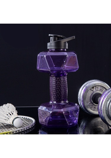 Suntek Fitness Dambıl Ağırlığı Güçlü Su İçecekleri Şişesi 1500ml-mor