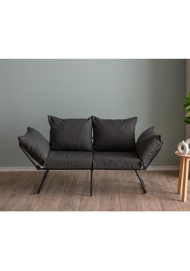 Pafu Viper İkili Katlanır Yataklı Koltuk Keten Koyu Gri