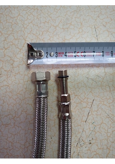 1 Adet 70 Cm Armatür Flex Çelik Örgülü Bağlantı Hortumları