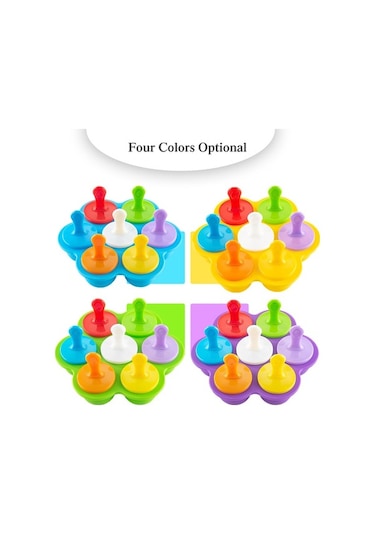 Besthome1 Pembe 7 Açık Silikon Kalıp - Pastalar, Buzlar İçin Pratik Çok Renkli Mutfak Ürünleri Çok Renkli