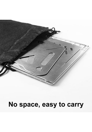 Barbekü Izgara Taşınabilir Paslanmaz Çelik Katlanır Çok Yönlü Açık Barbekü Kamp Seyahat İçin Pişirme Seti