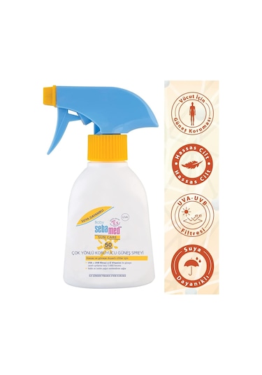 Sebamed Baby Çok Yönlü Koruyucu Güneş Spreyi Spf50 200 Ml 2 Adet