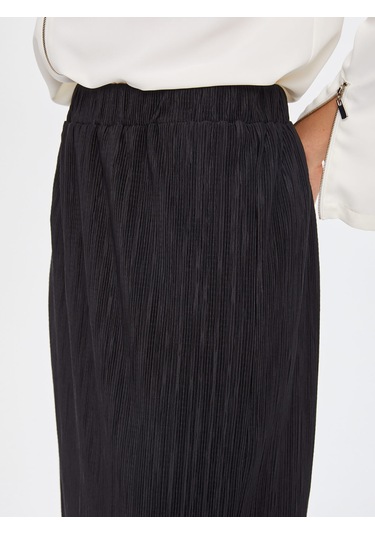 Mini Pilise Örme Etek 69287 U6928710 Siyah