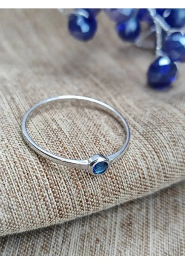 Sılver Whale 925 Ayar Gümüş, Taşlı Yüzük 159883621 Mavi