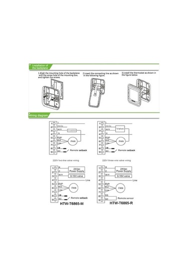 Ankatek Ve Termostat T6861 Springsun Sıcaklık Regülatörü Oda Lcd Fan Dijital 9p/12p 2/4k Sp