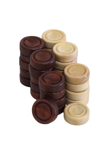 Helena Wood Art Şimşir Mini Tavla Pulu 19Mm