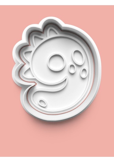 9 Numara Dinozor Figürlü Kurabiye Kalıbı Ve Şeker Hamuru Kalıbı - Dokuz Rakamı