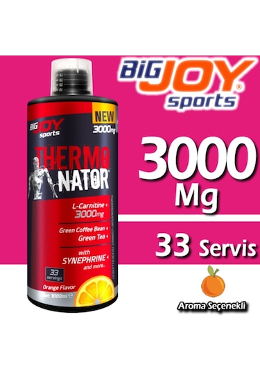 Bigjoy Thermonator L-Carnitine 1000 Ml 3.000 Mg Karnitin Aromalı-Portakal Aromalı