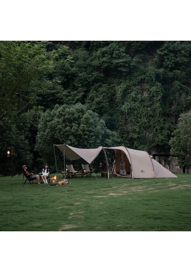 Naturehike Cloud Vessel Upf50+ Snow Skirt 4-6 Kişilik Tünel Çadır Krem