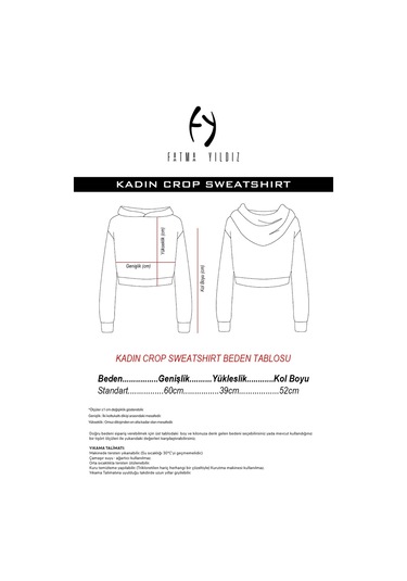 Free Facehugger Hugs Ekru Kadın Crop Kapşonlu Ekru