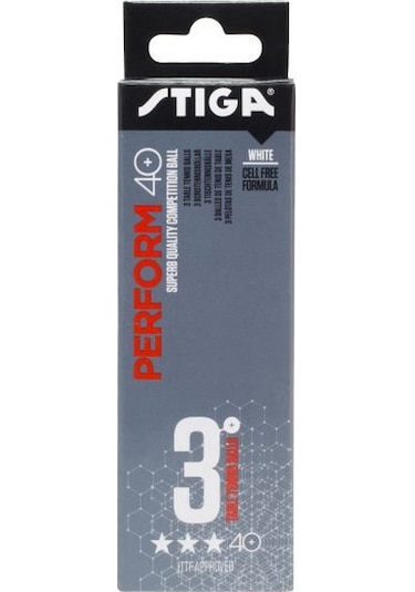 Stiga Perform Masa Tenisi Maç Topu Beyaz Renk