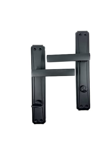 Lama Aynalı Kapı Kolu Mat Siyah Wc Sol