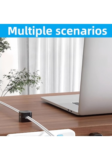 Mufunye 6 Adet Manyetik Kablolu Management Klipsi - Plastik Materyal, 8mm Delik Çapı, Kolay Kurulum, Ev Ofis Araç İçin Kabloları Düzenle