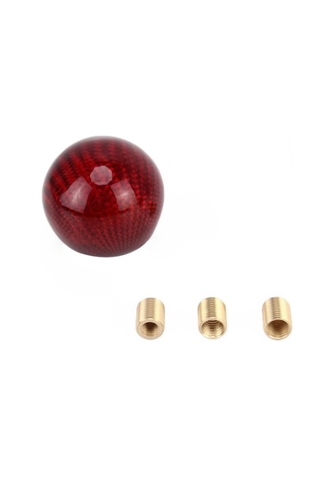 Sones Evrensel Araç Araba Shifter Kapağı Manuel Otomatik Karbon Fiber Topu Vites Topuzu