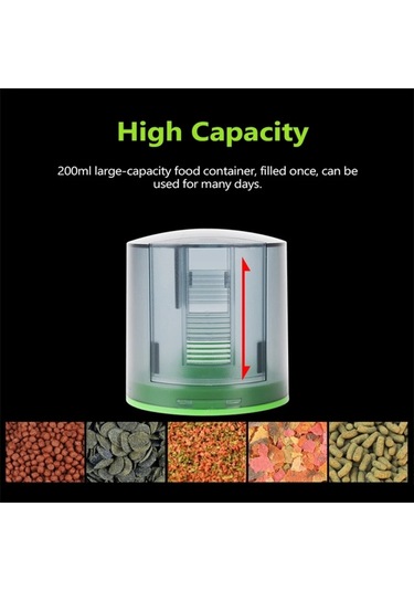 Sones Aquablue Balık Tankı Akıllı Zamanlama Otomatik Besleyici Akvaryum Japon Bal Büyük Kapasiteli Balık Yemleme Makinesi 56215178