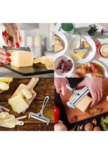 Yumuşak Ve Yarı Sert Peynirler İçin Tel Ayarlanabilir Kalınlık Çok Renkli