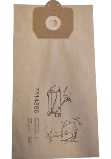 Taski Kahverengi Vento 15 Uyumlu Süpürge Kağıt Toz Torbası 10 Ad