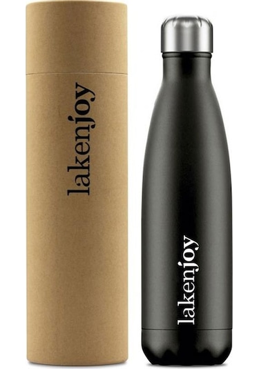 Lakenjoy Çelik Termos 500ml Siyah LKJ50N