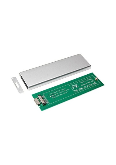 Novahub 2010/2011 Macbook Air A1369 A1370 Ssd Uyumlu Alüminyum Usb 3.0 Taşınabilir Hdd Kılıfı, Siyah/gümüş/