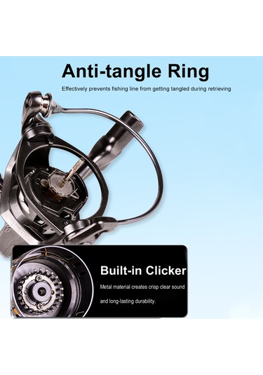 Ranyeek Hk1500 Çift Renkli Metal Makaralı Olta Makinesi - 8kg Sürtünme, 7+1 Bilye