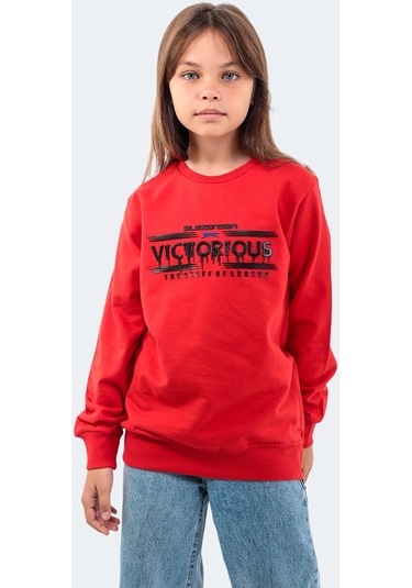 Slazenger DUNA IN Çocuk  Kırmızı Sweatshirt