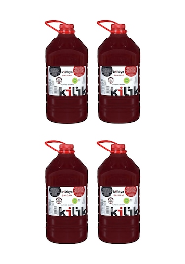 Kilikya Şalgam Suyu Acılı 3 Lt X 4 Adet