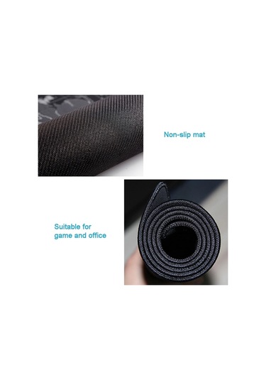 Genişletilmiş Büyük Kaymaz Dünya Haritası Desen Yumuşak Kauçuk Pürüzsüz Kumaş Yüzey Oyunu Mouse Pad Klavye Mat, Boyut: 60 X 30cm