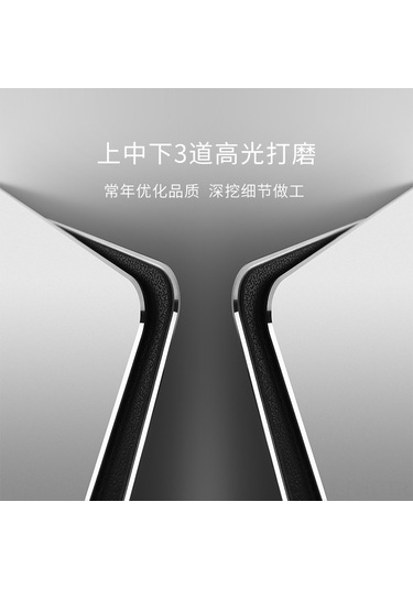 Hangfox Alüminyum Metal Fare Pedini Çift Taraflı Kaymazsız Ofis Masası Pedini 230x180mm Küçük Boy Gümüş Renk