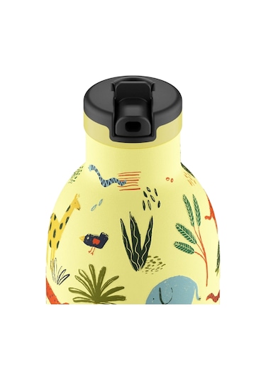 Clima Bottle Jungle Friends Pipetli Paslanmaz Çelik Termos 330 Ml Sarı