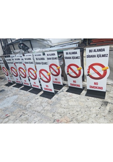 Drk Prınt Sigara Içilmez Levhası Ayaklı