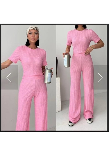 Ikı Parçalı Yazlık Takım. Pembe