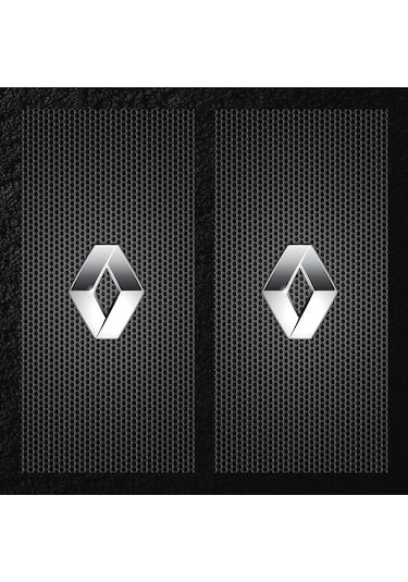 Araç Kapı Direği Kaplama Folyosu Uvbaskılı 2'li Set-50x24 Renault