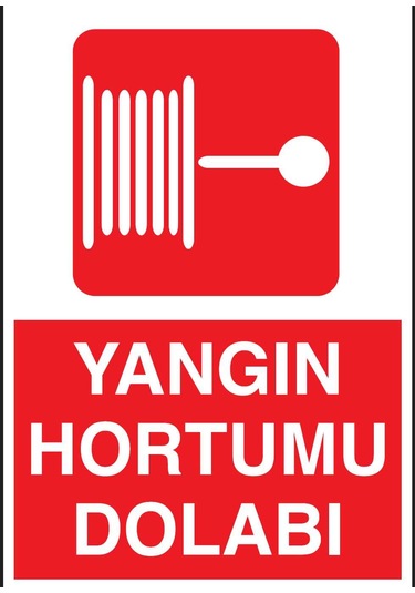 Fezzprint Yangın Hortumu Uyarı Levhası Dekote 25x35 3mm