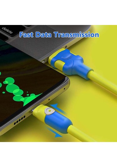 Vaorlo 100w Veri Kablosu 6a Hızlı Şarj Ios Andrpoid Mikro Usb Tip-c 8pin Şarj Kablosu 1m 2m Sıvı Silikon Şarj Hattı 2m Type-c