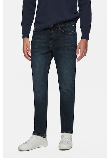 Ucla Murray Mavi Denim Nakışlı Standard Fit Erkek Pantolon Mavi