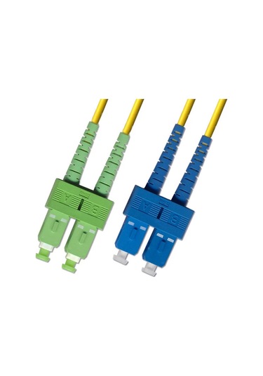 Cabex Sc/apc 'den Sc/upc 'ye Dublex Fiber Optik Patchcord Singlemode 3 Mt