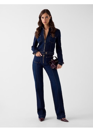 Guess Nicky Straight Kadın Jean Pantolon W6ra3fd6881 İndigo