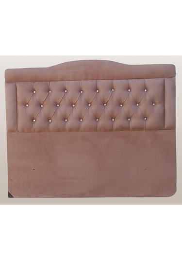 Dk 150'lık Tay Tüyü Tarçın Kumaş Dolgun Kapitone El Yapımı Çift Kişilik Başlık