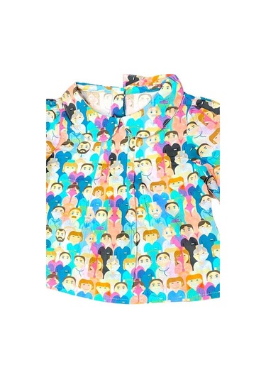 Kız Bebek Çocuk Pamuklu Desenli Gömlek Pantolonlu Takım-10823-tarçın Tarçın