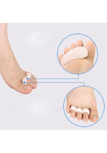 Ramdet 3 Parmağa Geçen Çekiç Parmak Arası Koruyucu Bunyon 1 Çift Parmak Alt Nasır Koruyucu