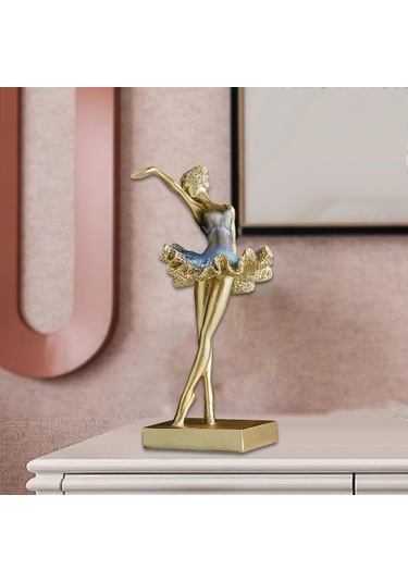 Suntek Dans Eden Kız Figürü El Sanatları Süslemesi 13cmx12cmx26cm