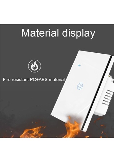 Pazly Tuya Uyumlu Akıllı Cam Panel Anahtar - 1/2/3 Yollu Wifi Kontrolü Diğer