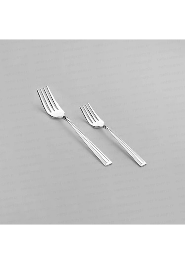 Nehir Milano Sade 6 Kişilik 36 Parça Çatal Kaşık Bıçak Takımı