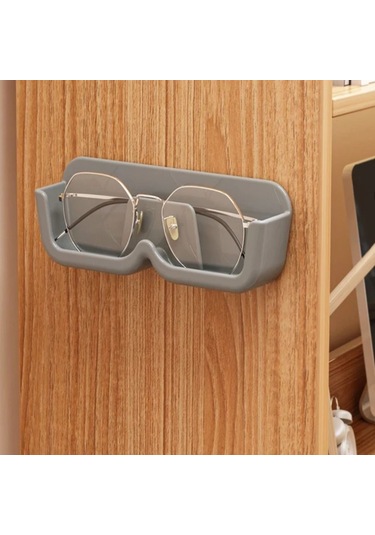 Kangvka Duvar Tipi Gözlük Tutucu, Gri, Dayanıklı Abs Plastik, Gözlükleri Kırılma Ve Çizilmeden Korur, Evde Her Yerde Kullanım, 1 Adet