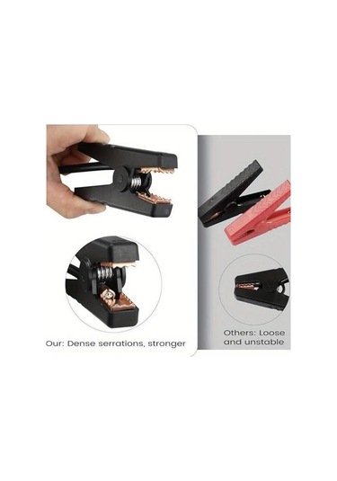 Xuweiwei 80 Heavy Duty Jumper Kabloları 18v Akü Başlatma Kablosu Timsah Klipsli Araç Çalıştırma